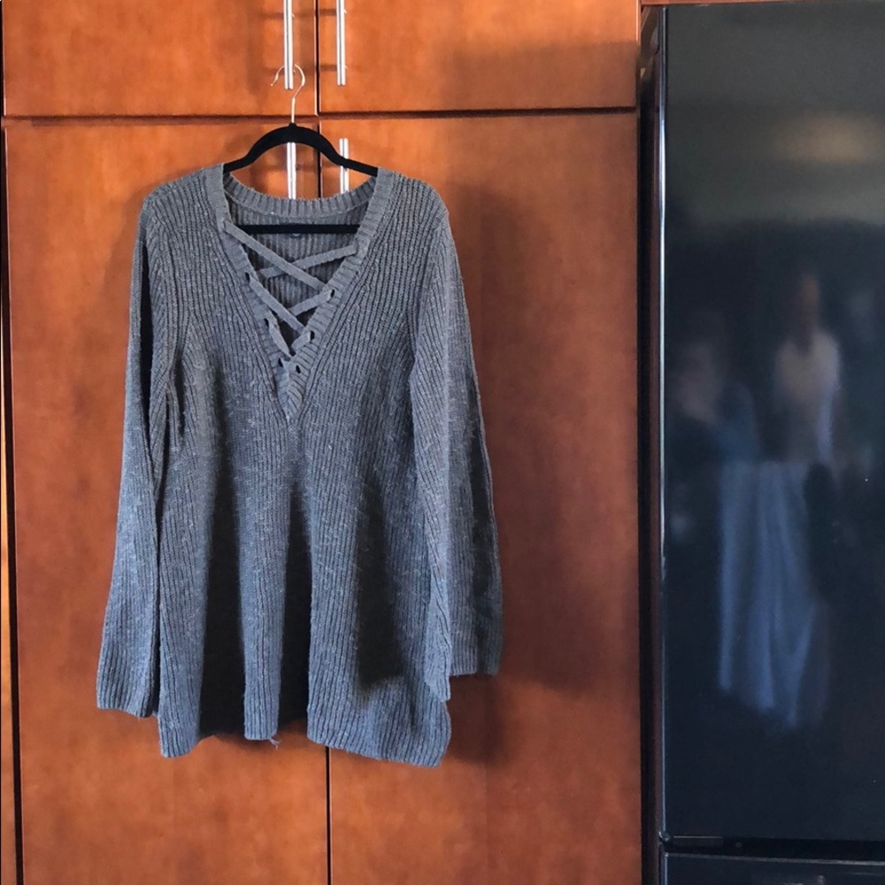 Flowy knit sweater. Size L. Worn multiple x